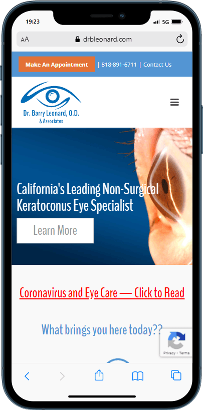 Dr. Barry Leonard and Associates Mobile Preview Screenshot