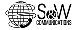 S & W Communications Logo Black